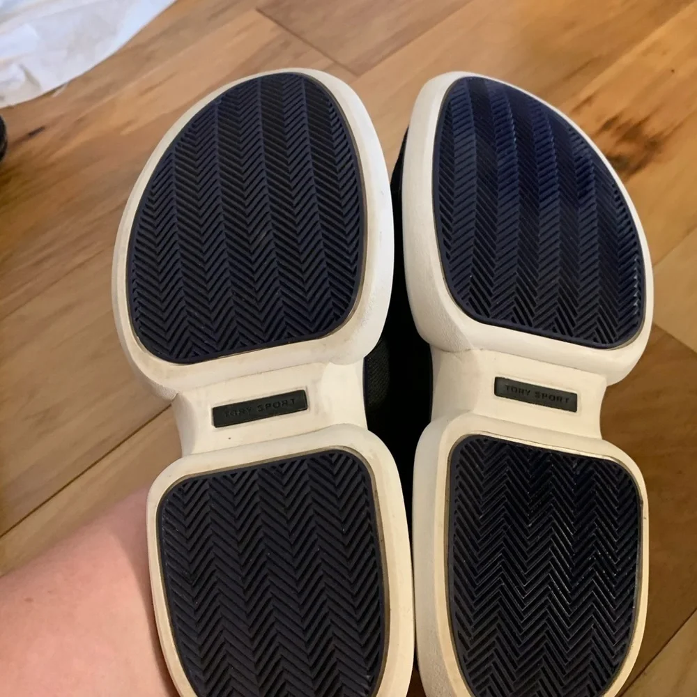 Tory sport bubble sock sneakers in navy and black